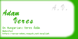 adam veres business card