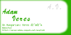 adam veres business card